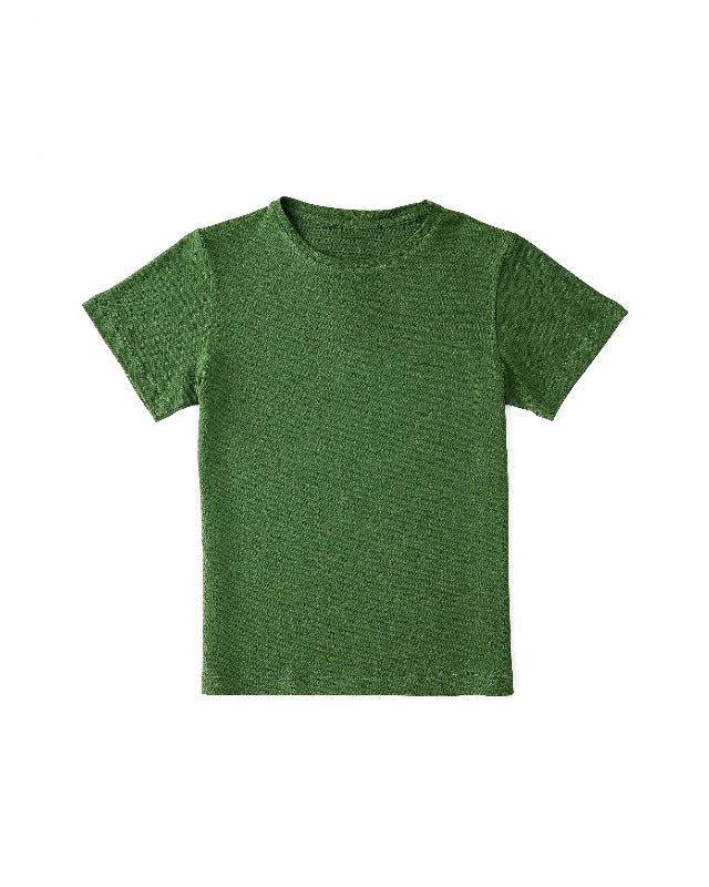 Green t-shirt on a white background